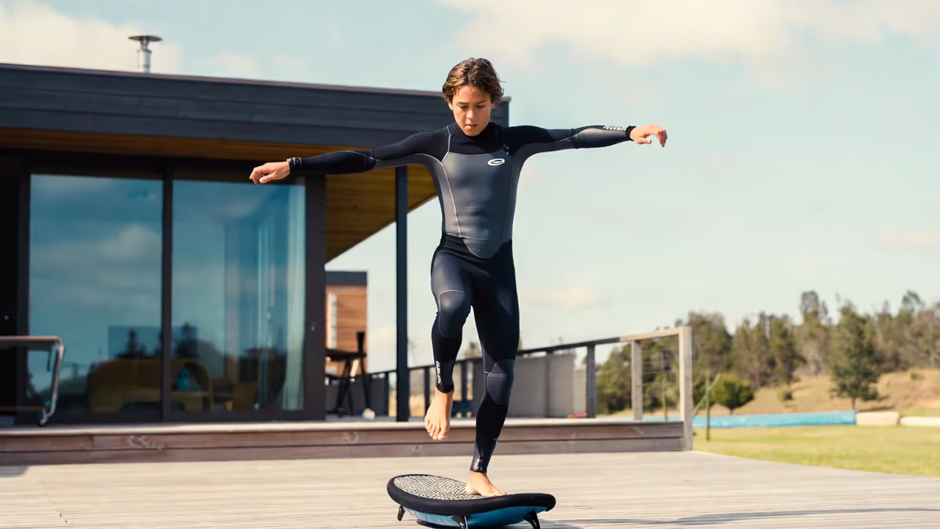 Land-based balance training sharpens real surf control